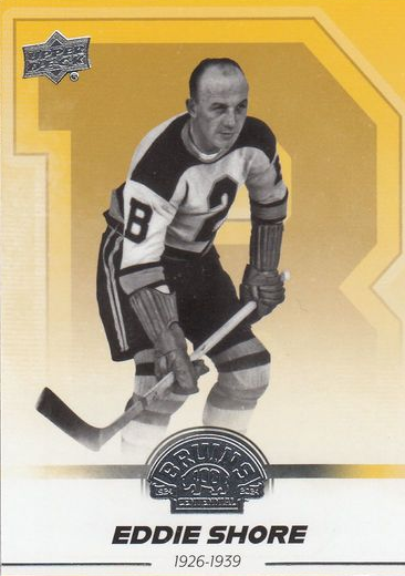 řadová karta EDDIE SHORE 23-24 UD Boston Bruins Centennial číslo 65